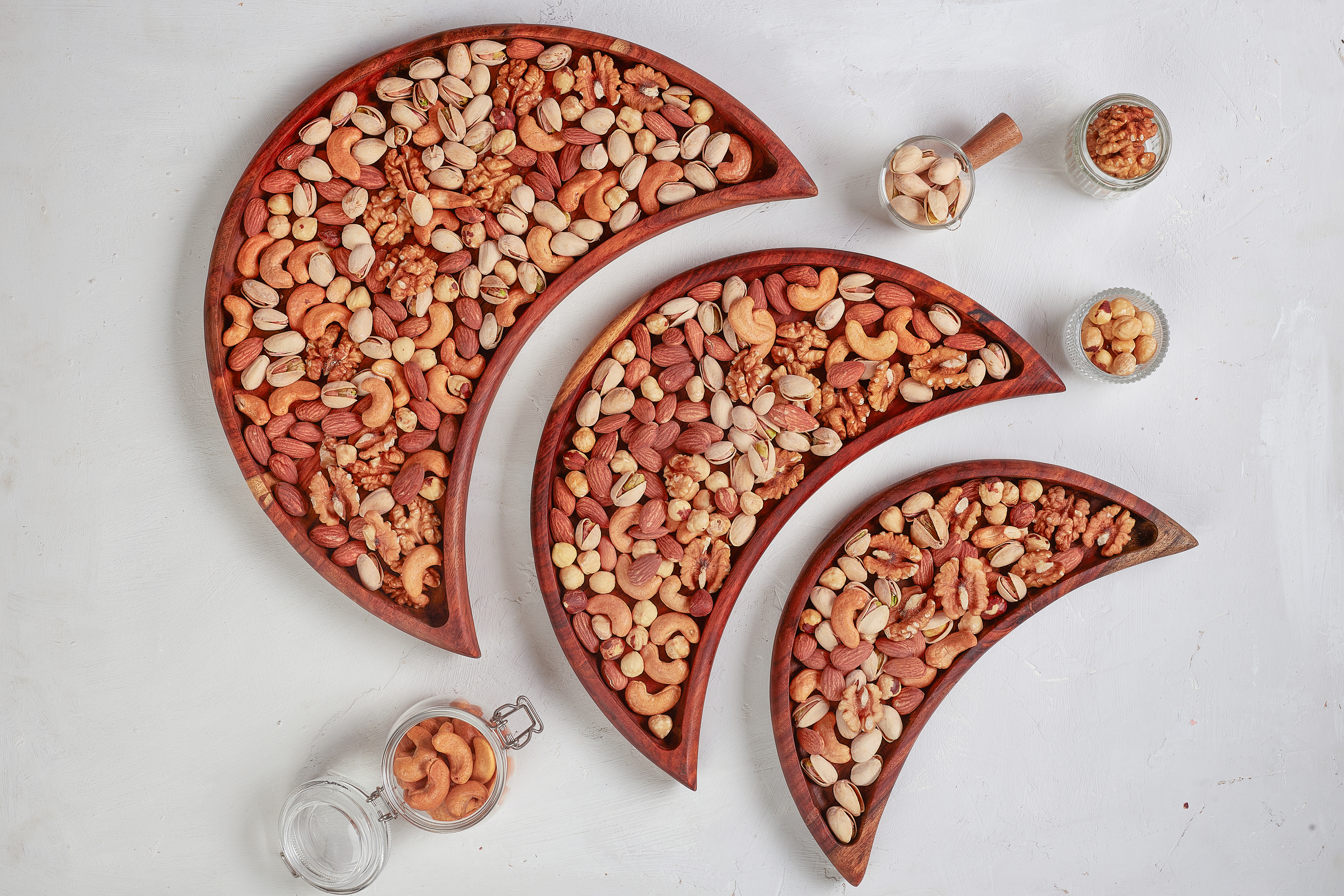 Natural Wood Crescent Set